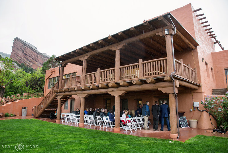 Red Rocks Trading Post Backyard Wedding in Colorado