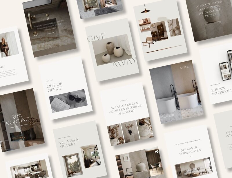 Neutrale Instagram templates Fern & Fig 6