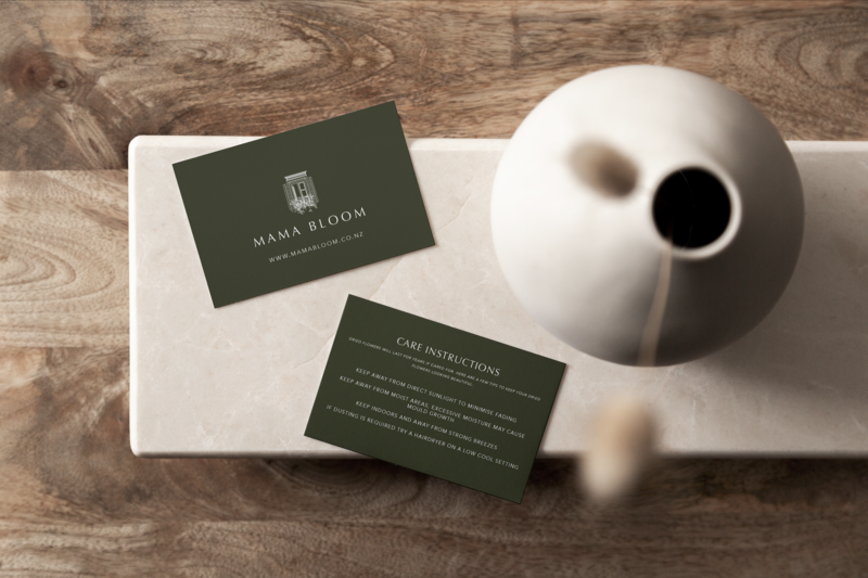 Mama Bloom florist brand design and website design