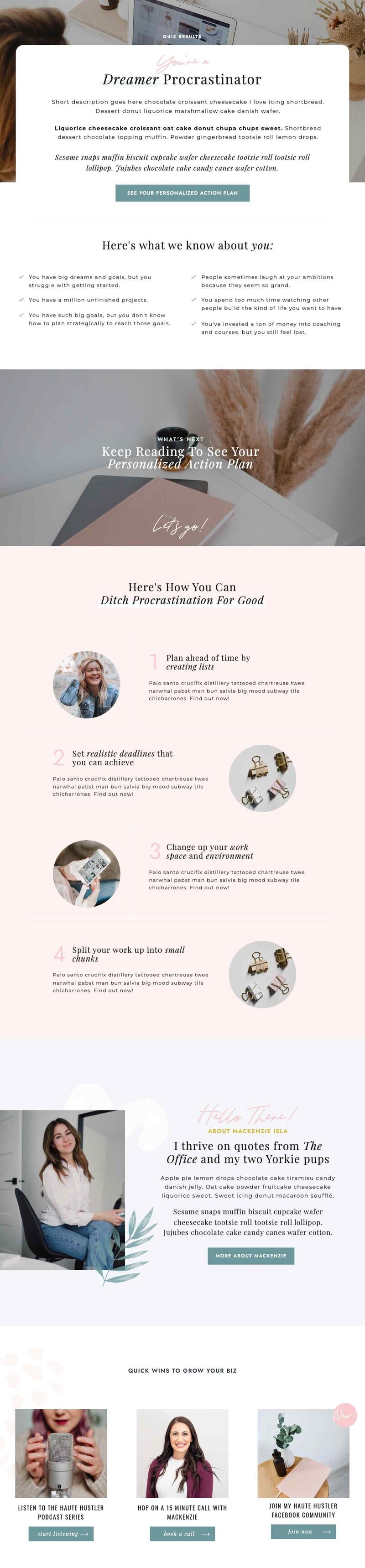 Affordable and easy to install premade Showit website template