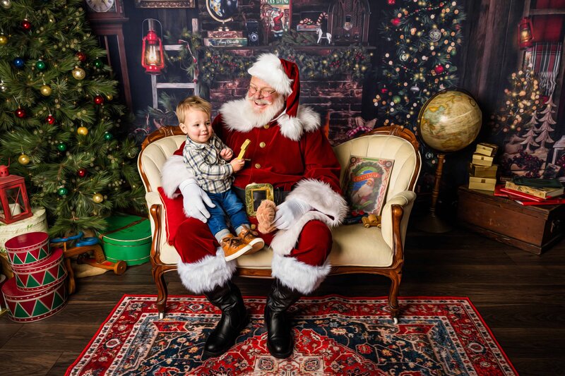 Indiana Christmas Tree Farm Inside with Sleigh for Pictures