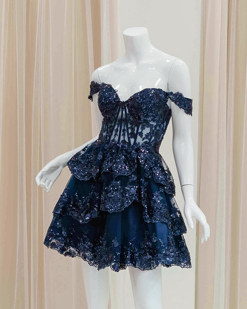 Braelyn-Off-Shoulder-Fit-and-Flare-Dress-in Navy-Blue (2)-2