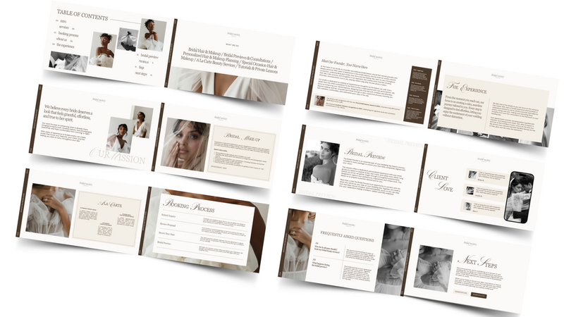 Mockup- Services & Pricing Guide Client Brochure Template