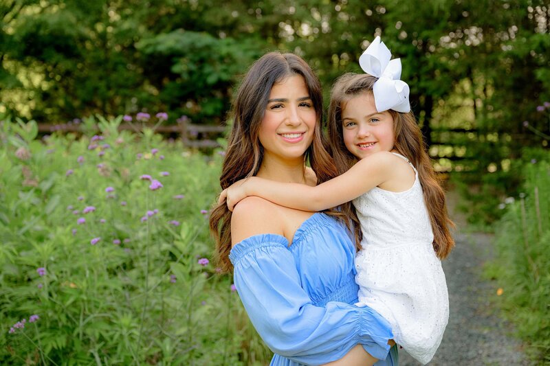 mother and daughter portrait