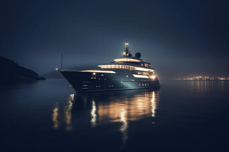 vecteezy_illustration-of-superyacht-at-night_24496700