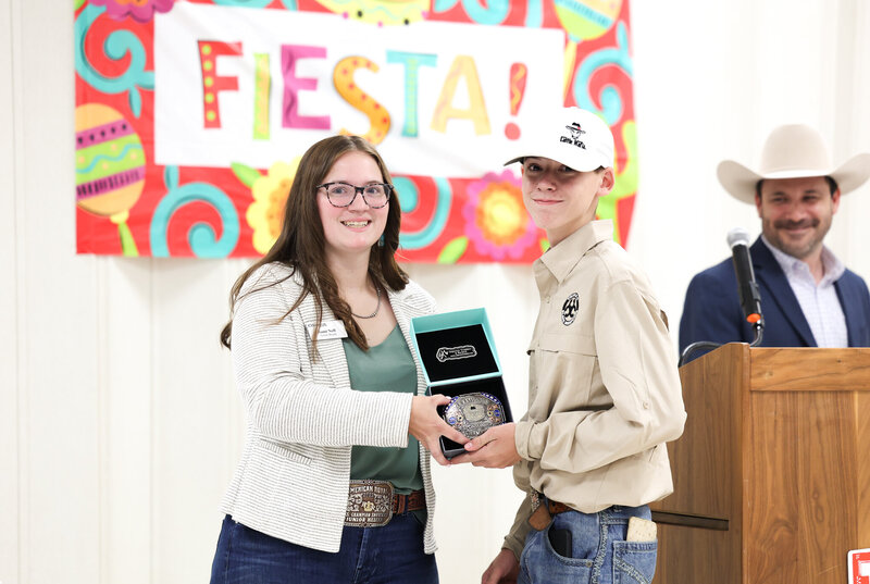 Contest winner at Black Hereford Junior Nationals