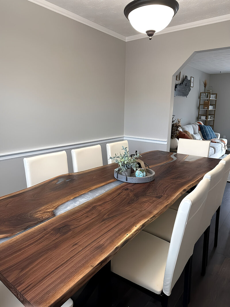 fish's designs live edge custom dining table