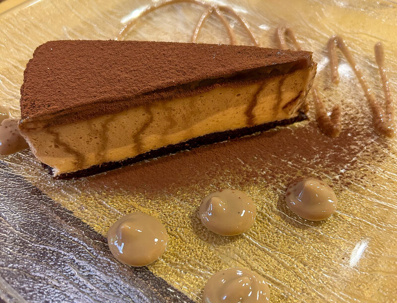 Dessert at La Torre Degli Aquila in Pavia, Italy