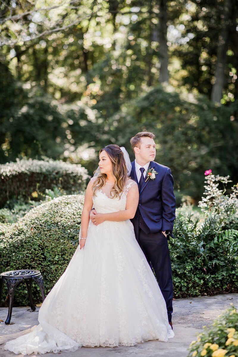 looking away from each other by knoxville wedding photographer, amanda may photos