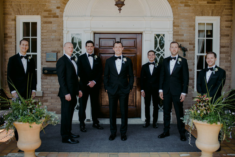 groomsmen at Felt Mansion