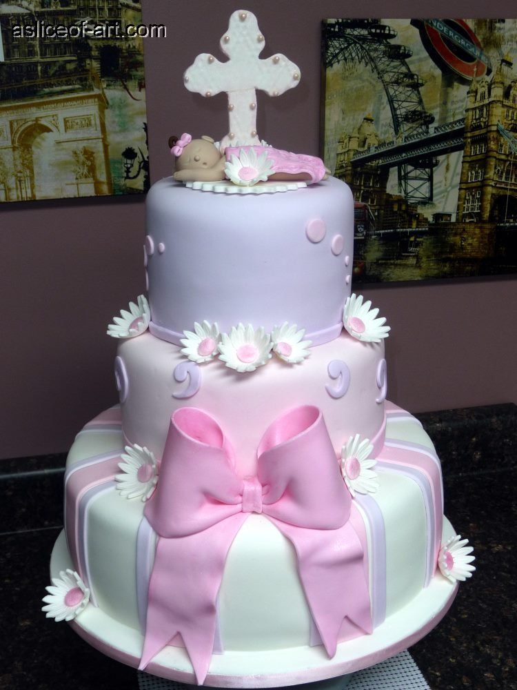 baby shower pink cake
