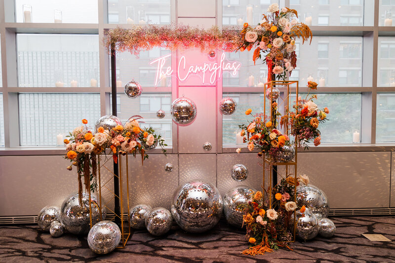 Adorable bridal suite for this beautiful fall/winter intimate wedding styled shoot