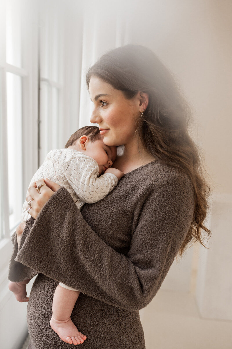 Moeder met newborn