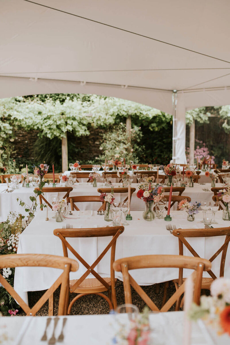table flowers at BROADFIELD COURT