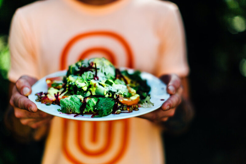 plate of food held by person food cafe drinks blue spirit costa rica