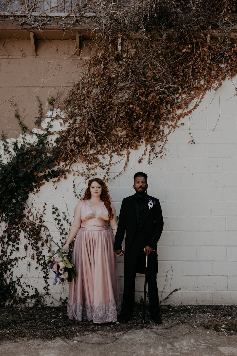 BRide and groom portrait