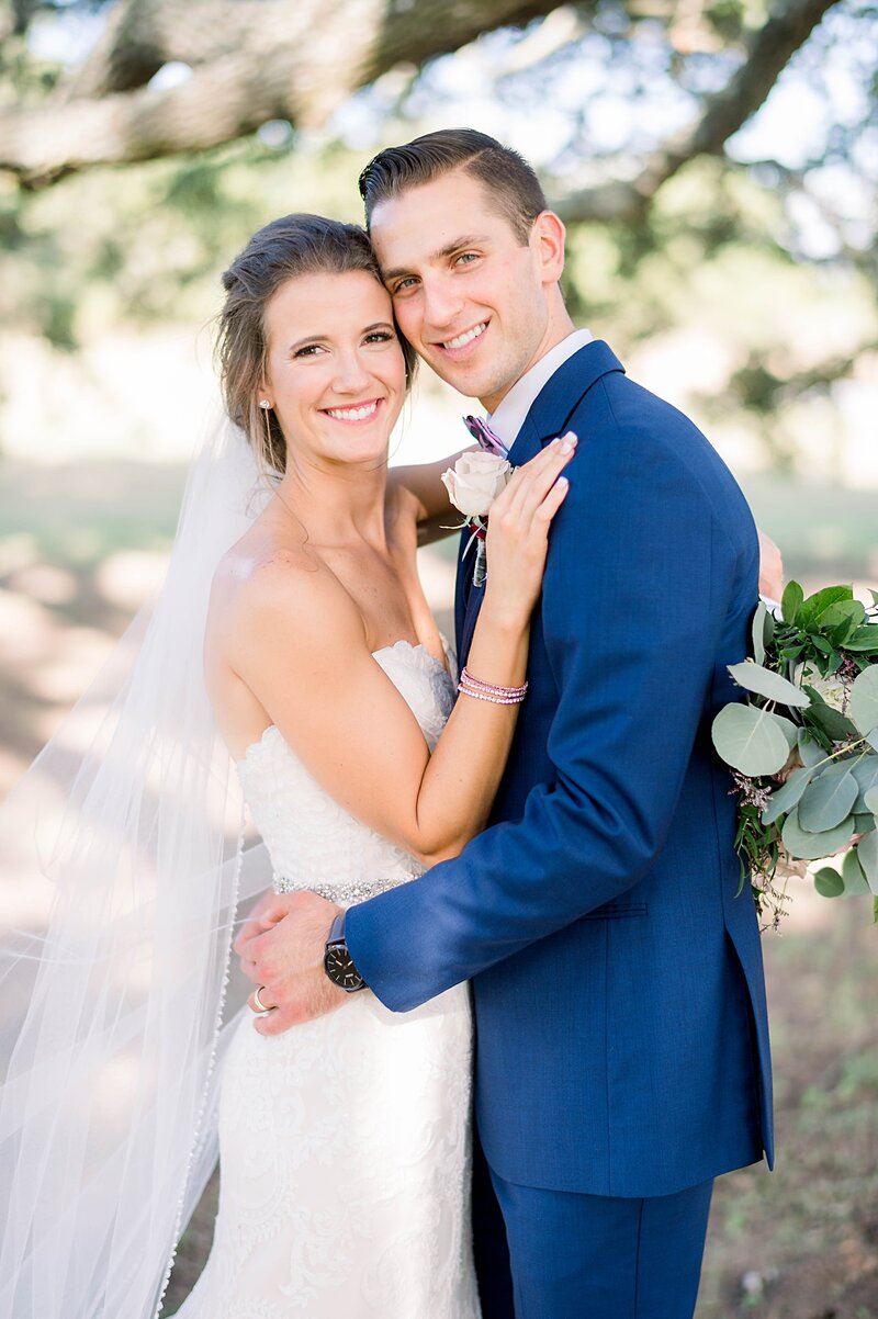 Bride and groom walk up memorial steps at their DC wedding