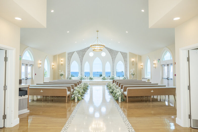 Oahu wedding venues  with a chapel