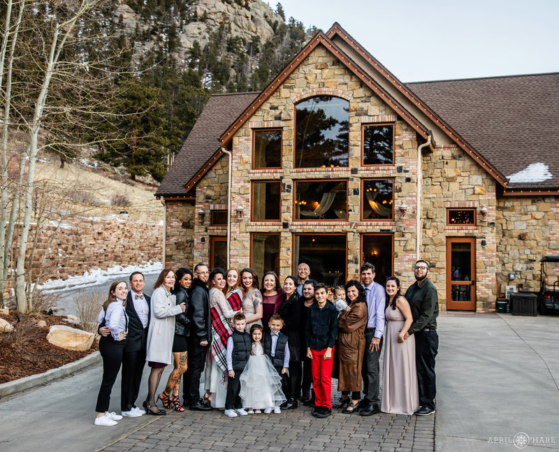 Intimate wedding during winter at Della Terra