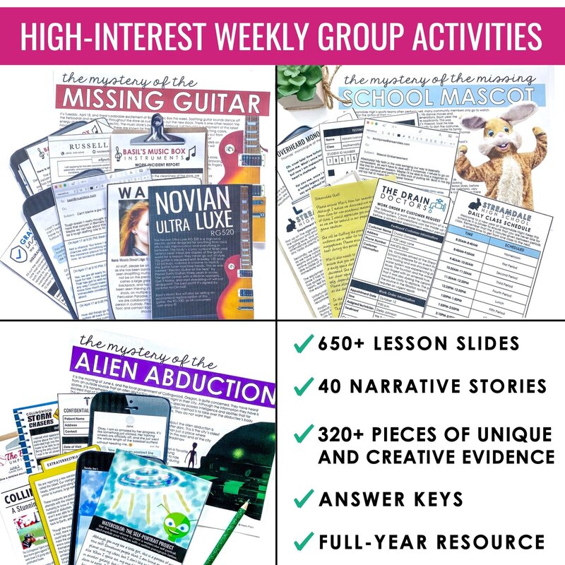 4 Reading Inference Print Mystery Program