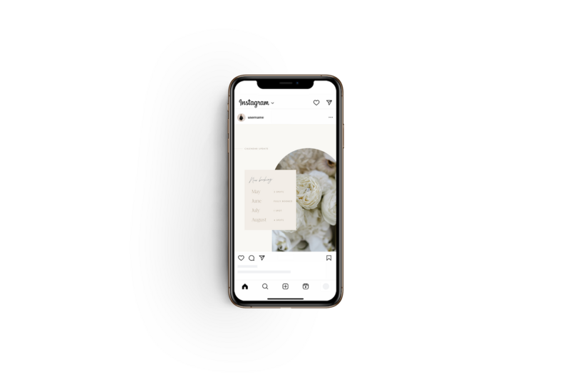 Neutral Instagram templates Ivory Vines 4