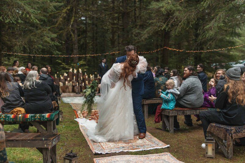 Silver Falls State Park wedding in the fall