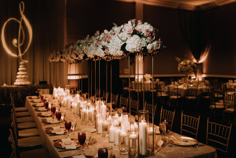 Swank Soiree Dallas Wedding Planner Mickala and Joe at Aristide Mckinney - reception tablesettings