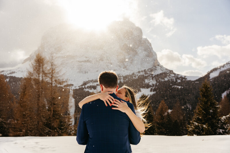 Couple Proposal Dolomites Val Gardena