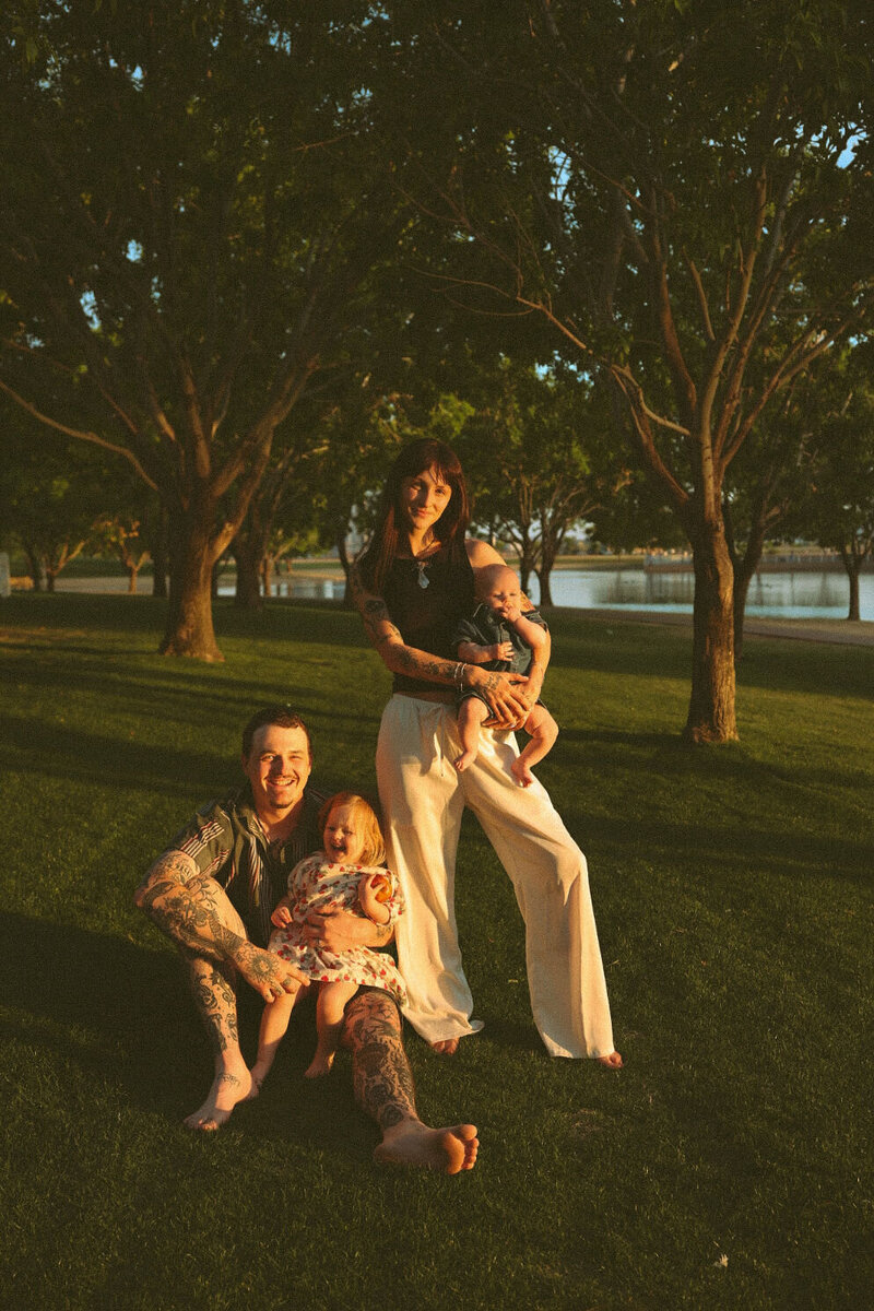 Poetic and genuine family session in Mesa, Arizona, preserving real connection.