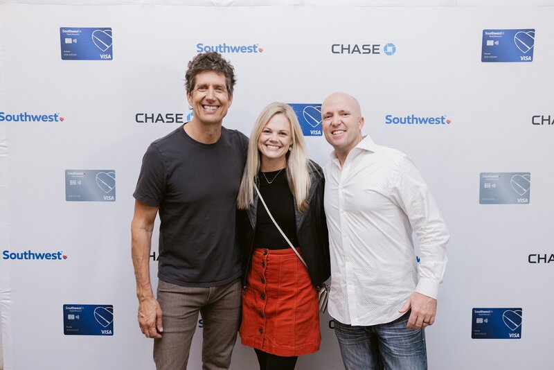 step and repeat photos at southwest airline event