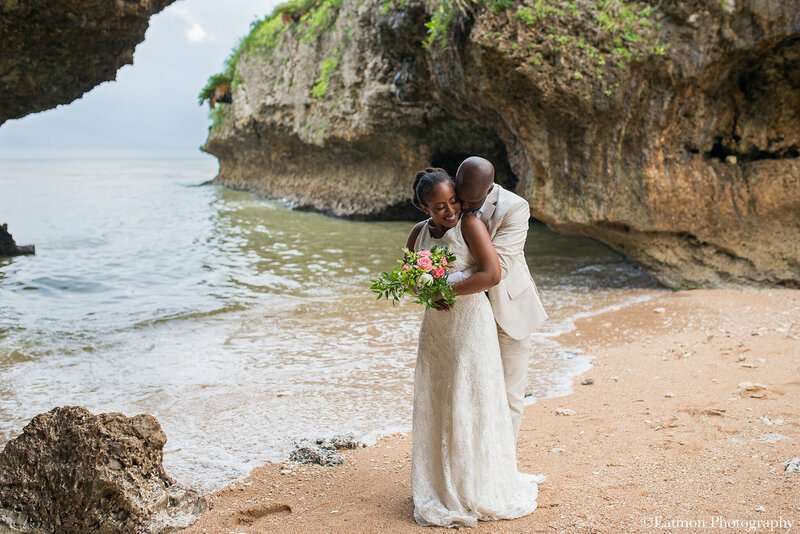 bride-and-groom-romantic-beach-elopement-photo