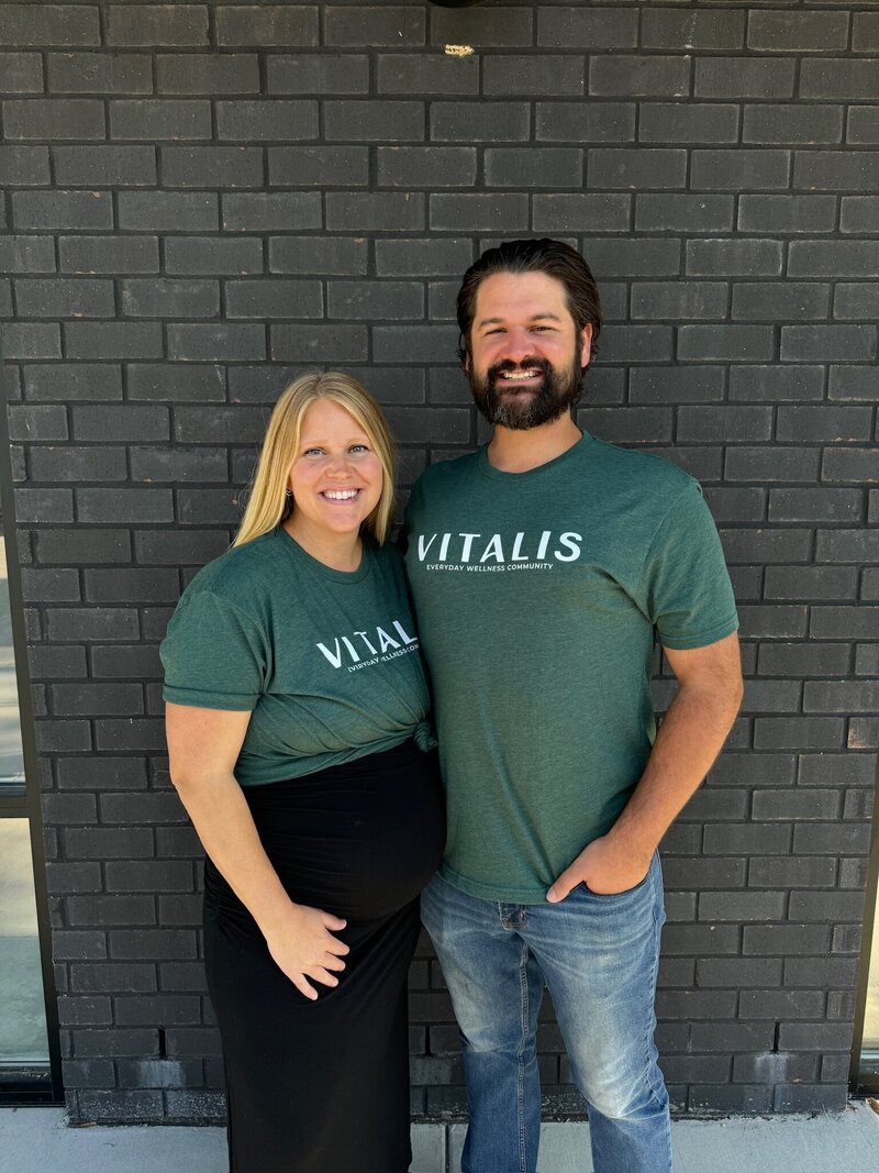 Evan and Christian Pridmore chiropractor and holistic health advocate co-founders of Vitalis Mount Juliet TN