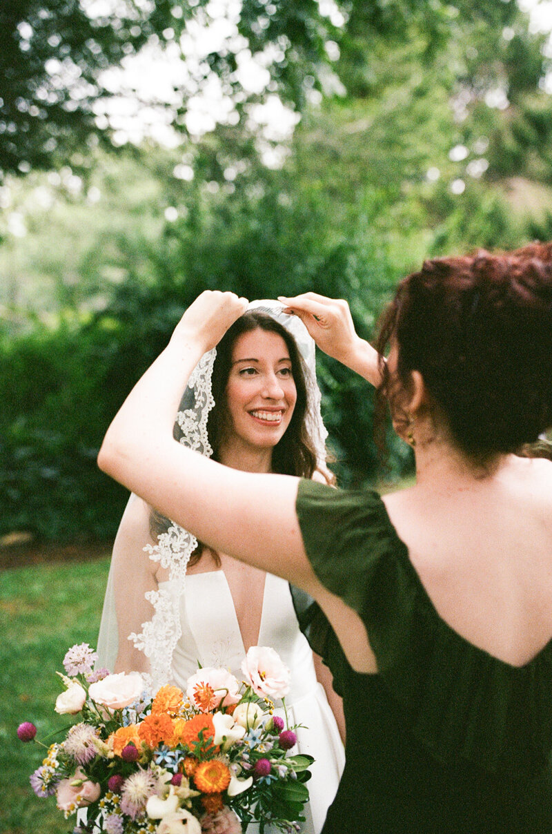 film photo in. summer wedding