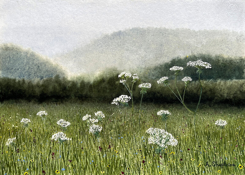 Whisper © Alan Shuptrine, watercolor,  10 X 14 inches