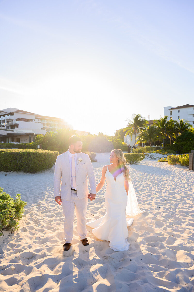 bride and groom at their destination wedding