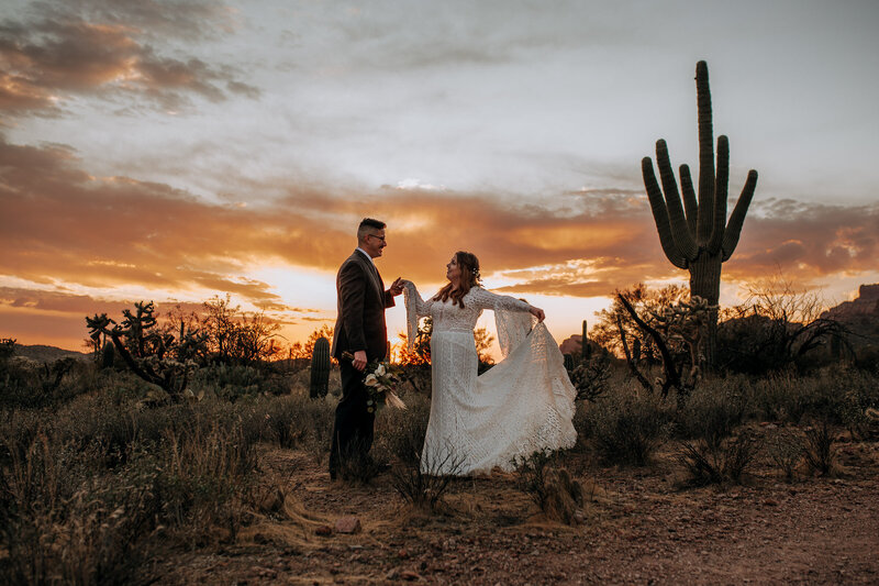 arizona sunset wedding