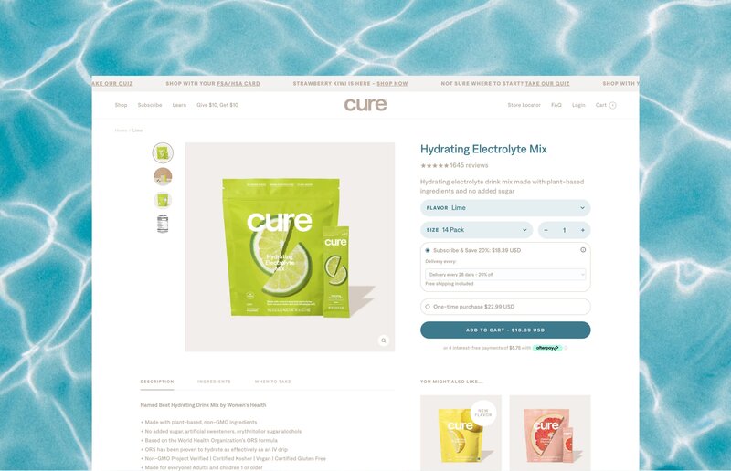 Cure Website