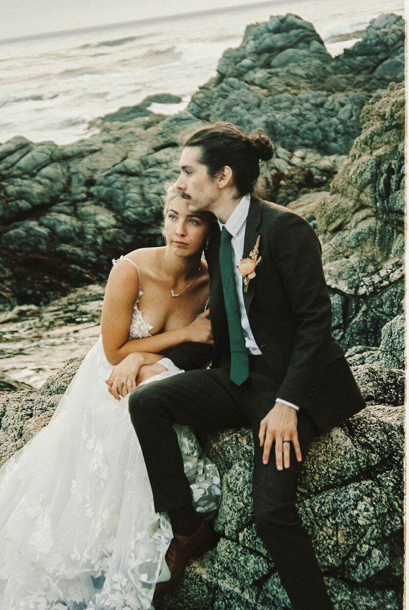 Bride and groom in Tetons elopement captured by Grand Teton elopement photographer.