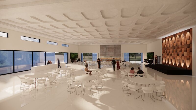 The Hatfield_Reception Space-Wedding Gala_Daytime Render