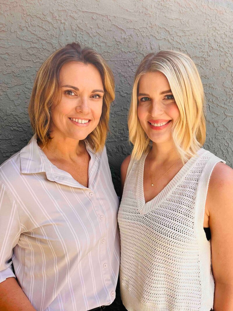 headshot of two women who run the company 