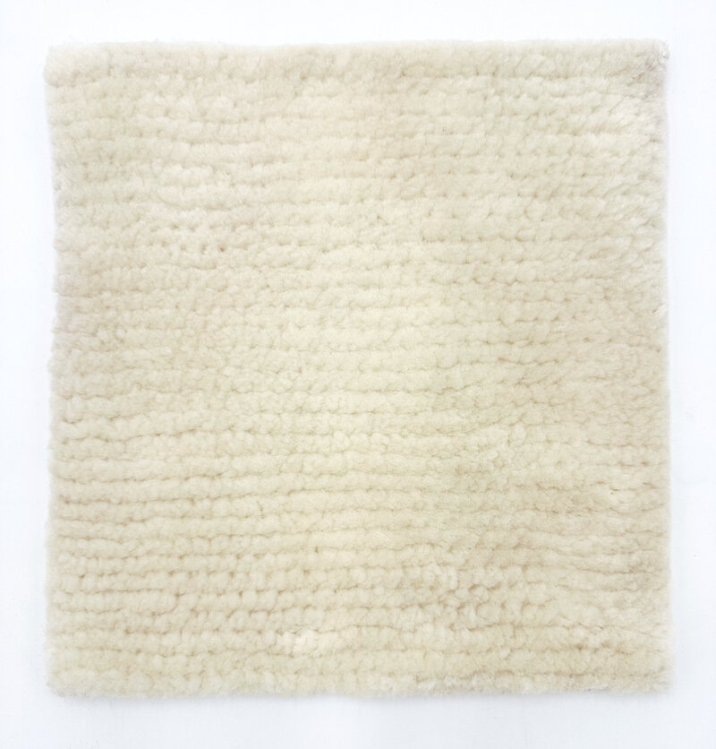 Kora Color-Cream Fiber-Merino Wool Quality-Floor Loom I-Shaggy 