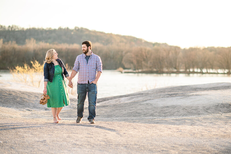engagement session at white cliffs of conoy by york and lancaster photographer