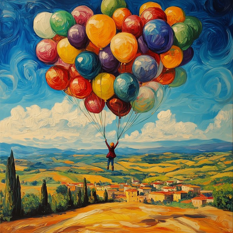hangingonballoons
