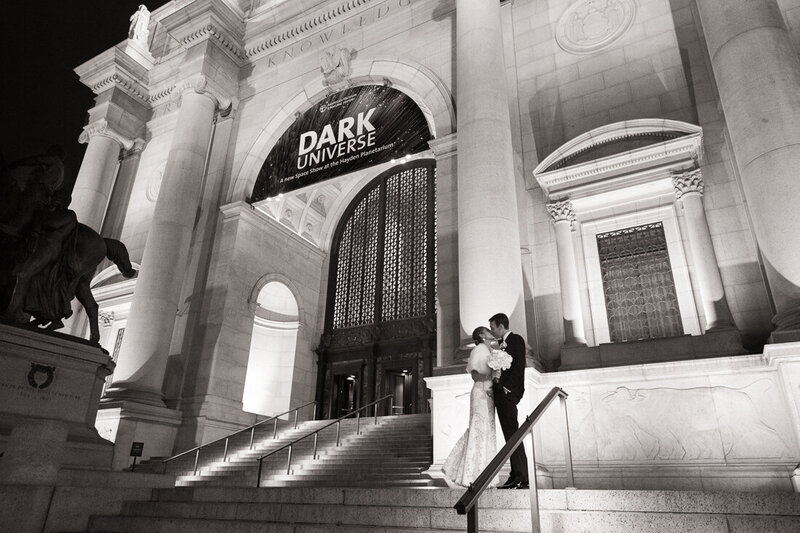 Bride and Groom Photos at NYC Museum of History