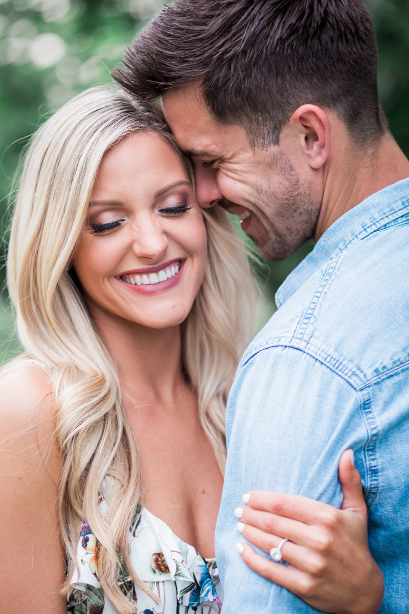 Floral Enagement Photo Outfit Cincinnati Ohio