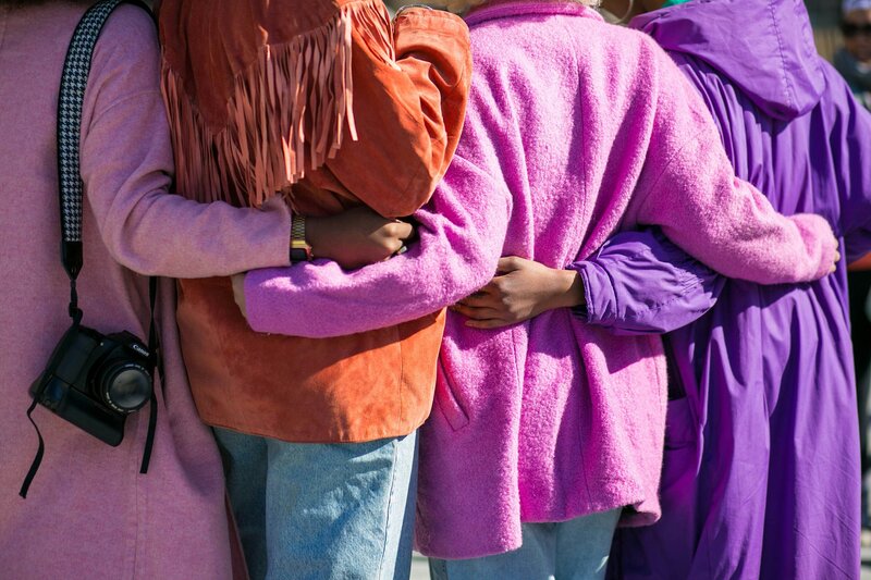 woman holding eachother