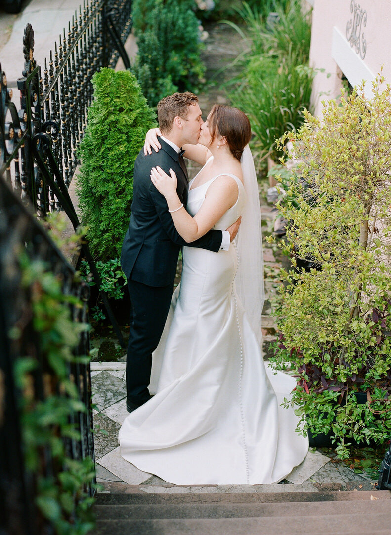 Bride and Groom Nose to Nose Photo