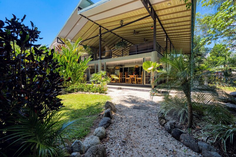 one of the lounge areas on the grounds of the retreat center in costa rica 