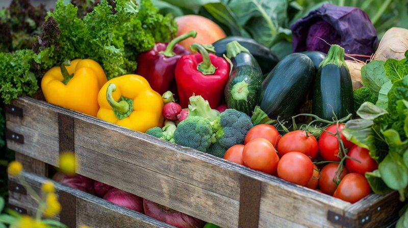 Closeup of a Mercado Popular Harvest Box