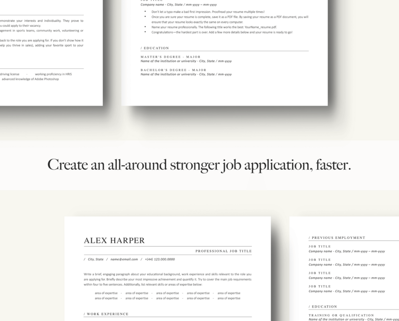 ATS-FRIENDLY RESUME + COVER LETTER
